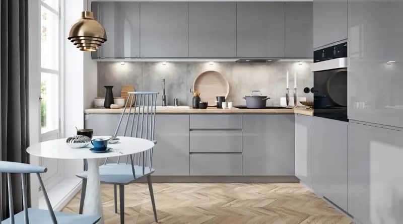 Najlepsze blaty do szarych szafek kuchennych - styl, materiały, porady.